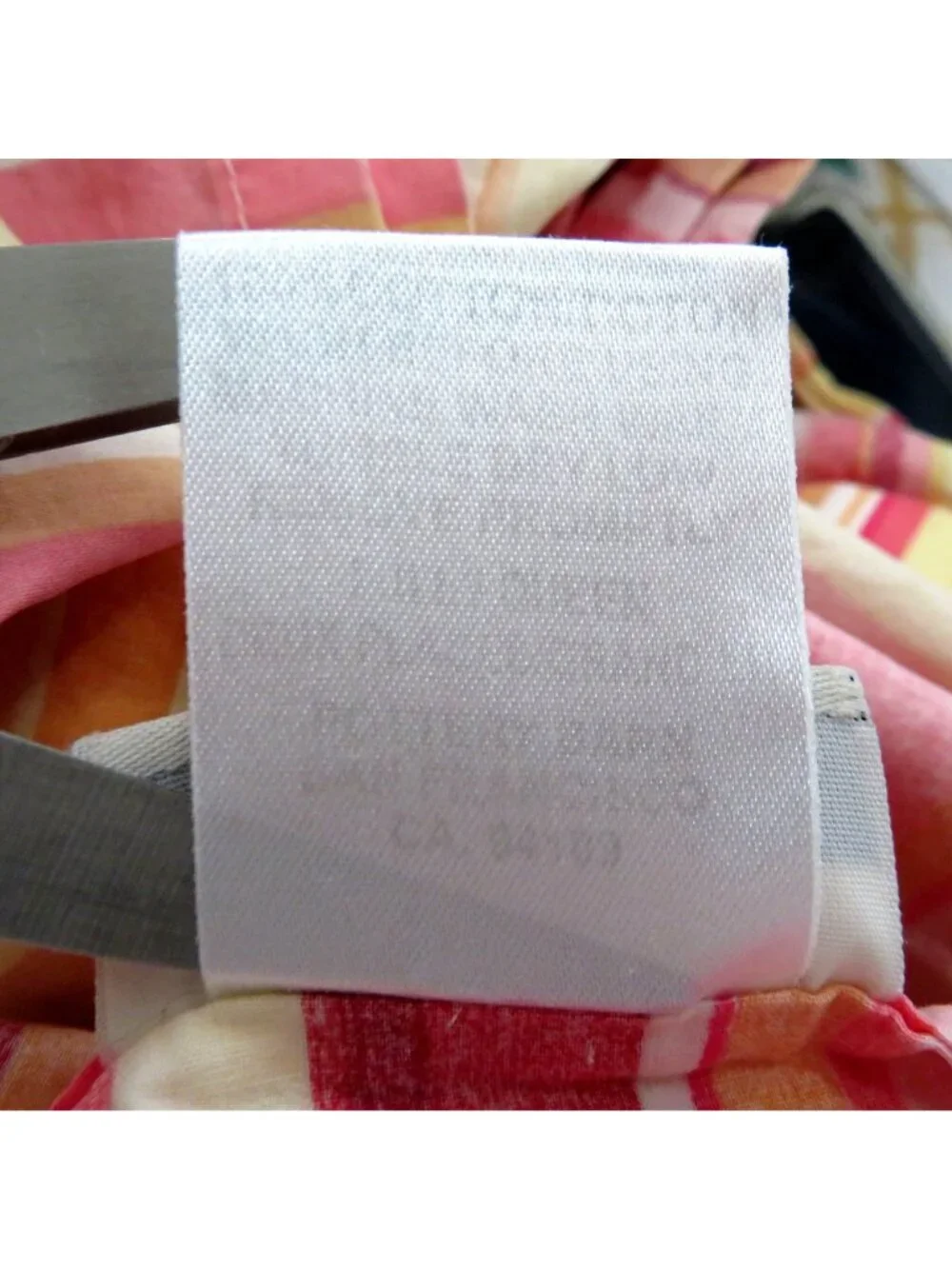 Pottery Barn Full/Queen Duvet Cover 2 Pillow Shams Striped Pink/Orange Cotton